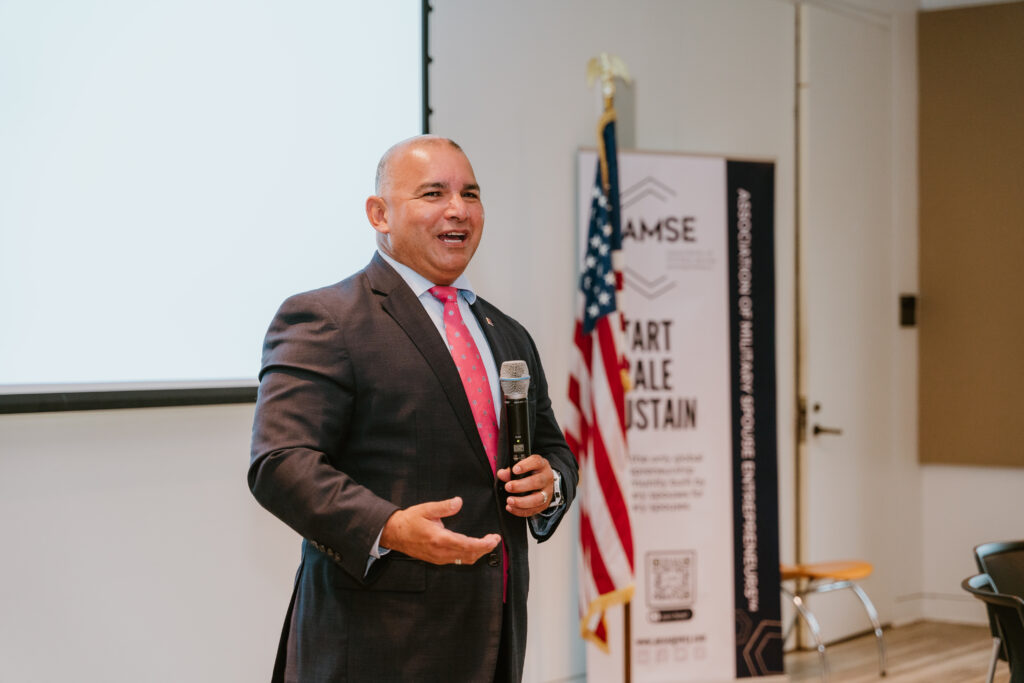 James D. Rodriguez, Assistant Secretary for Veterans’ Employment and Training Service, speaking at the event